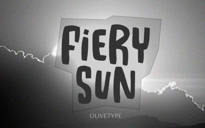 Fiery Sun Font