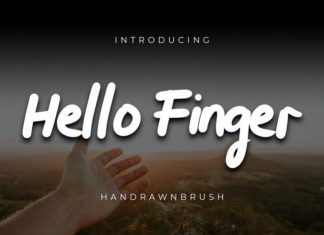 Hello Finger Font