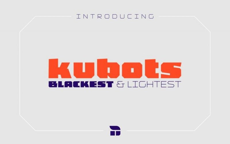 Kubots Display Font