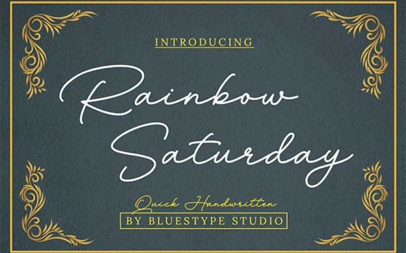 Rainbow Saturday Font