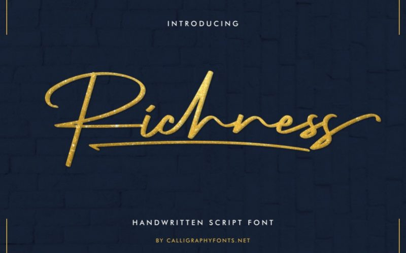 Richness Font