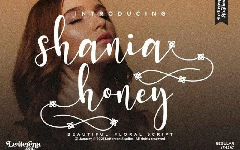 Shania Honey Font