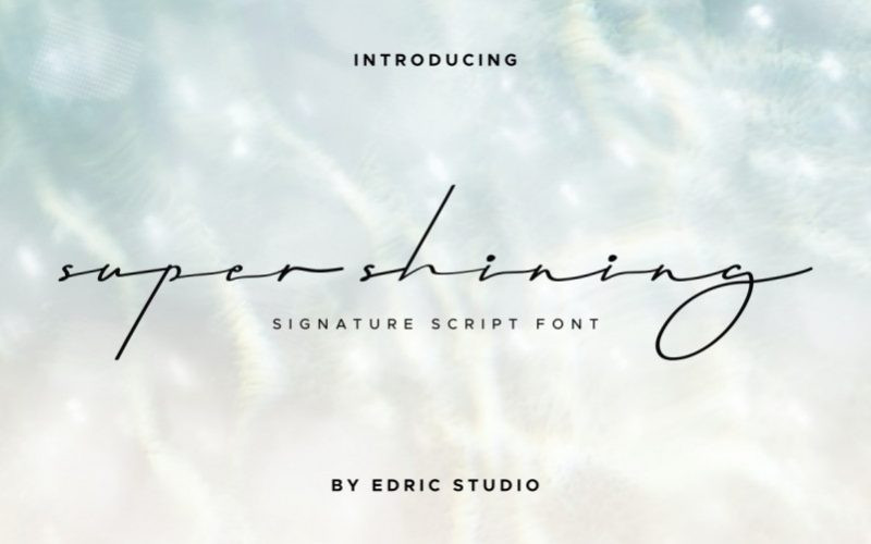 Super Shining Font