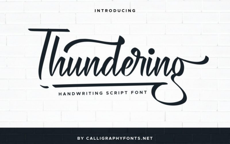 Thundering Font