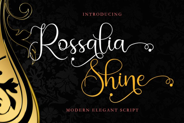 Rossalia Shine Font