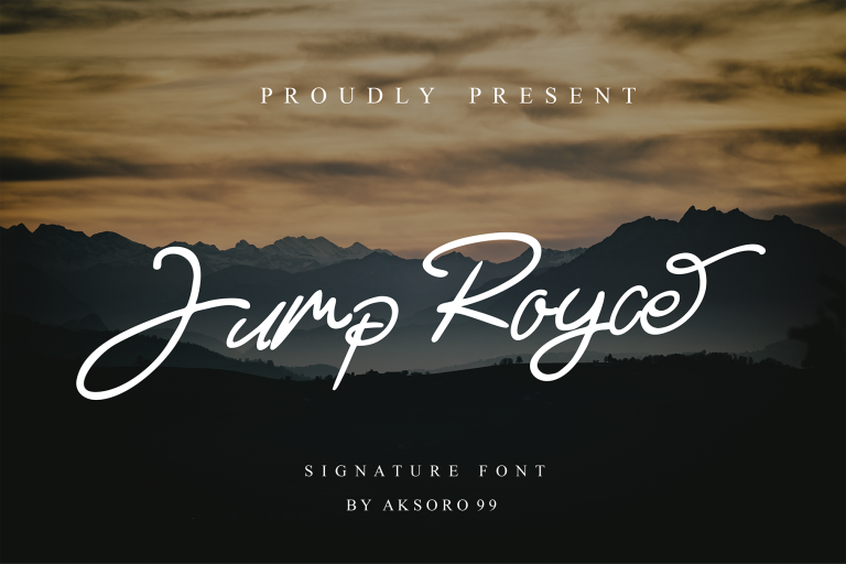 Jump Royce Handwritten Font