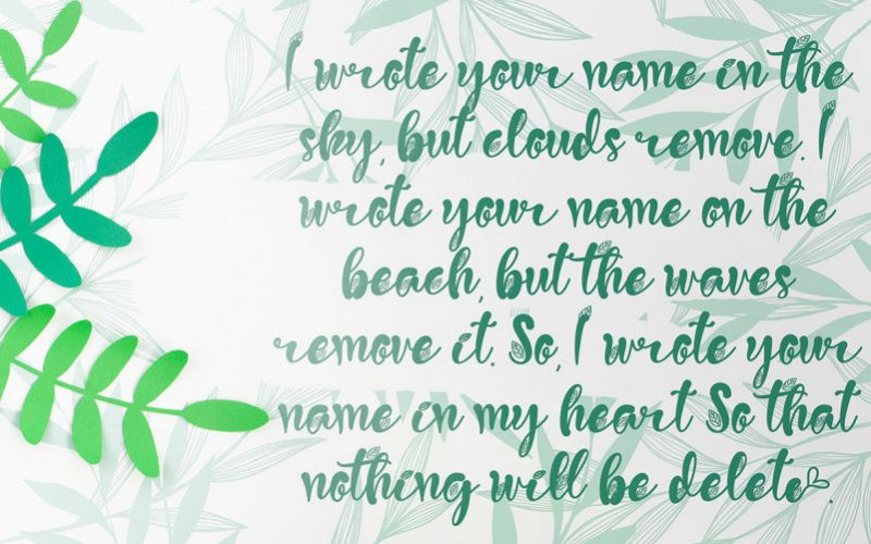 Green Love Font