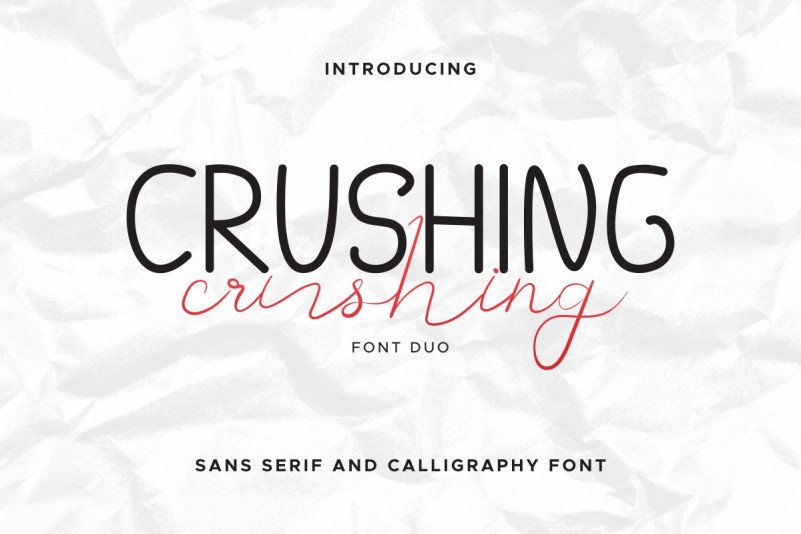 Crushing Font