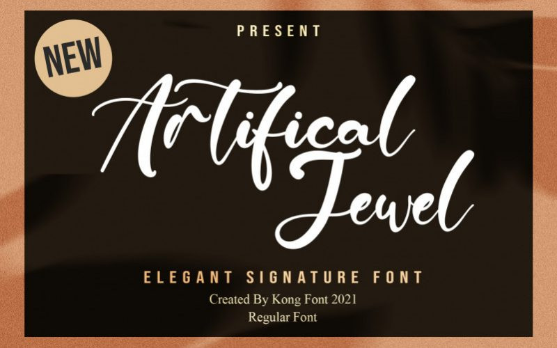 Artificial Jewel Font