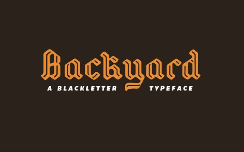 Backyard Font