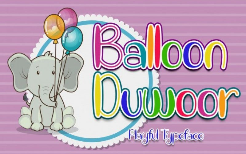 Balloon Duwoor Font