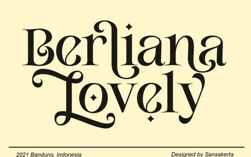 Berliana Lovely Font