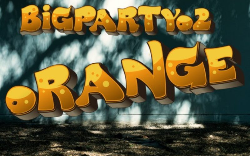 BigPartyO2 Orange Font