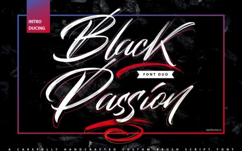 Black Passion Font