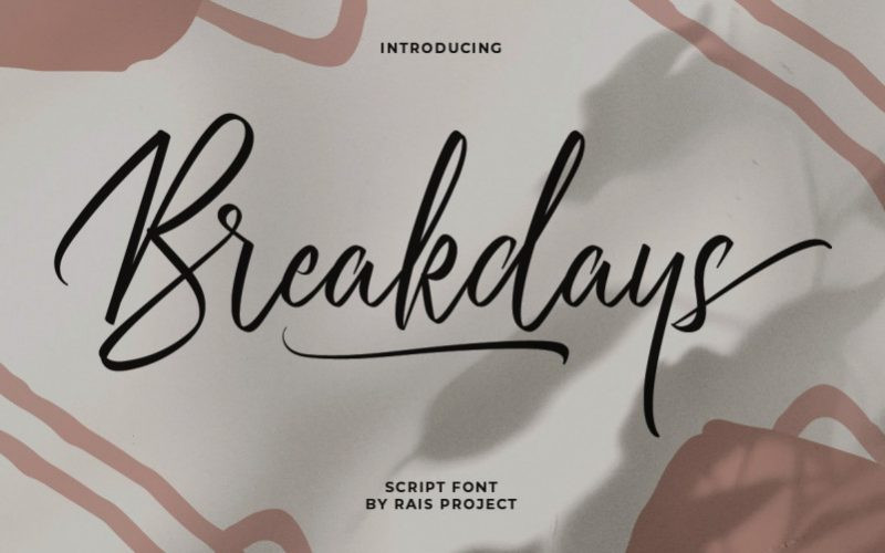 Breakdays Font