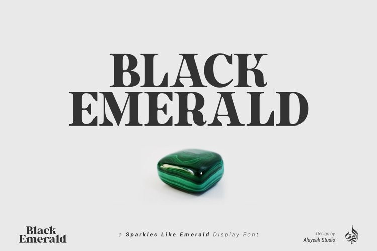 Black Emerald Font