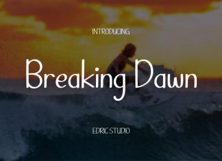 Breaking Dawn Font