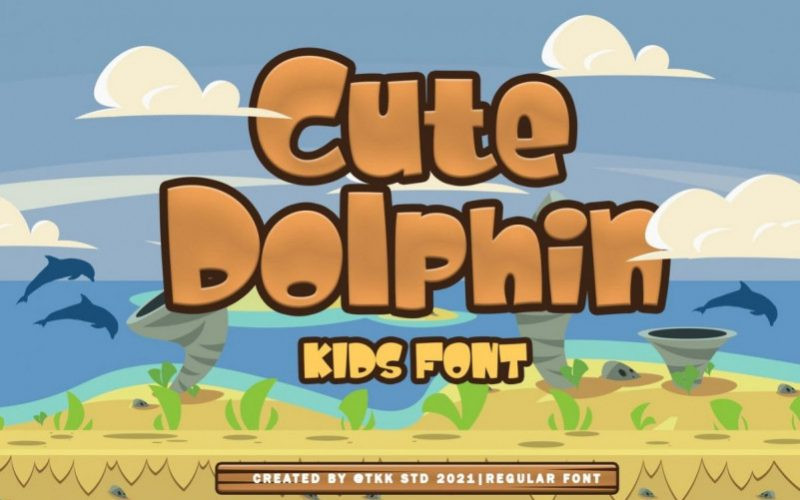 Cute Dolphin Font