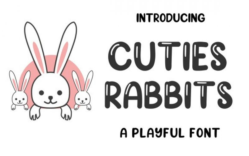 Cuties Rabbits Font