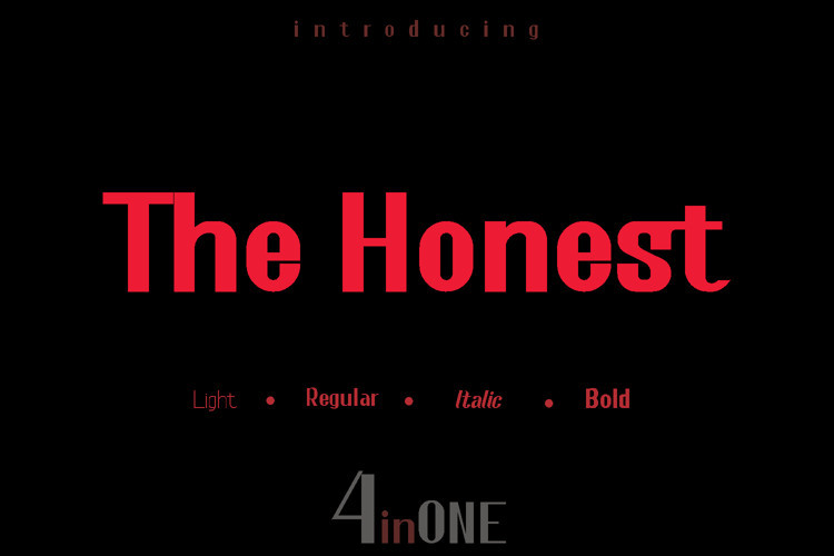 The Honest Font