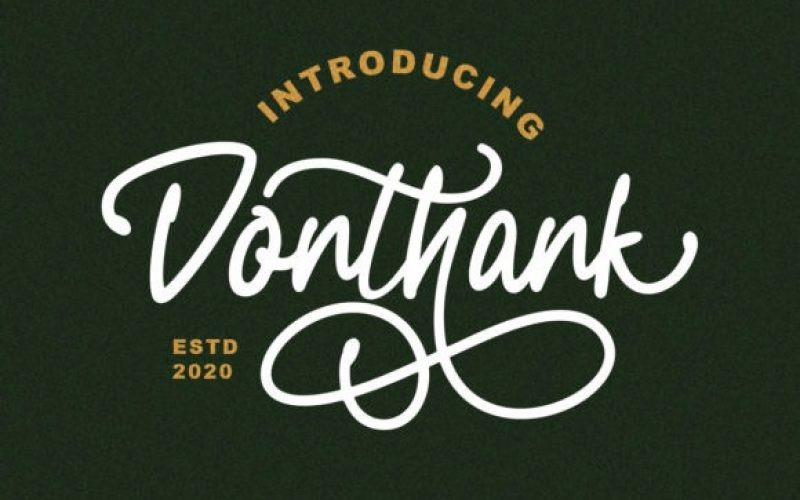 Donthank Font