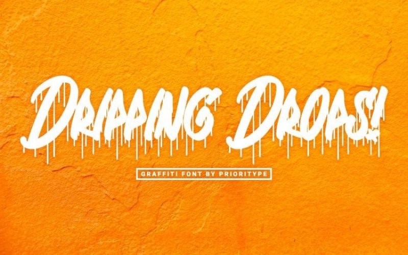 Dripping Drops Font