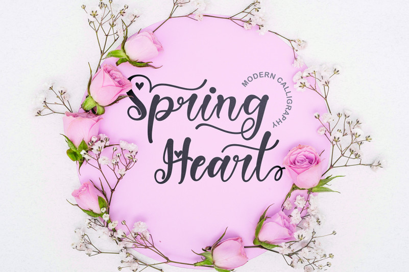 Spring Heart Font