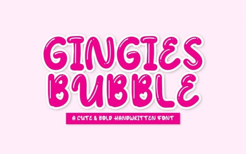 Gingies Bubble Font