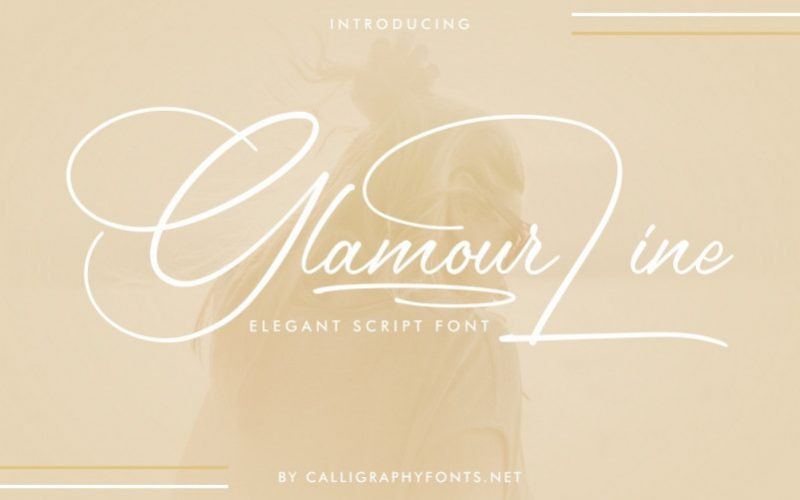 Glamour Line Font