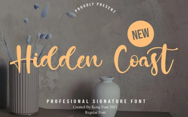 Hidden Coast Font