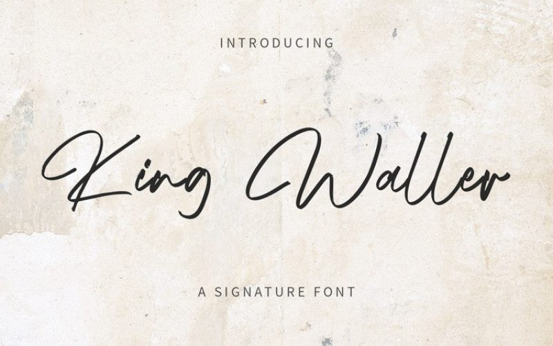 King Waller Font