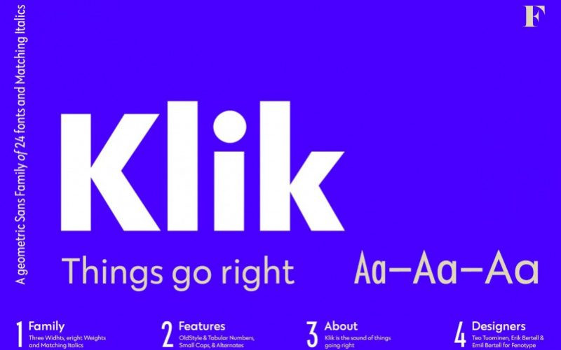 Klik Font