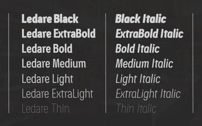 Ledare Font