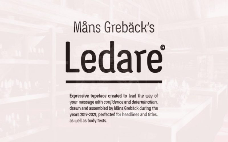 Ledare Font