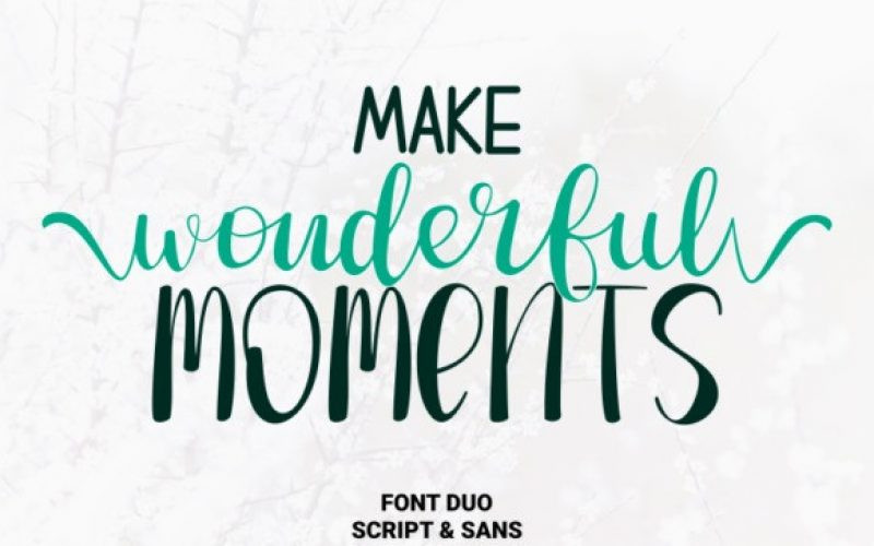 Make Wonderful Moments Font