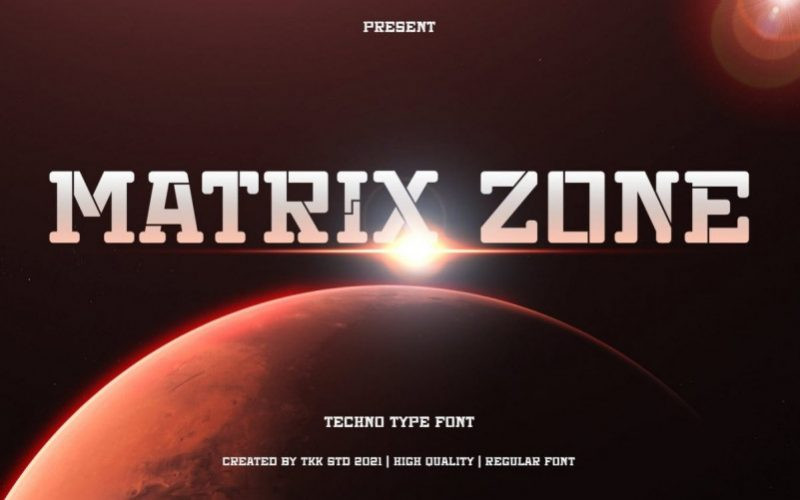 Matrix Zone Font