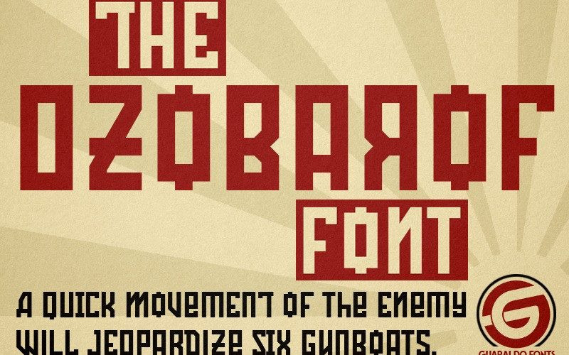 Ozobarof Font