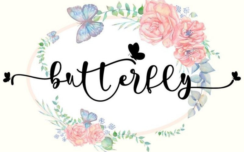 Pretty Butterfly Font