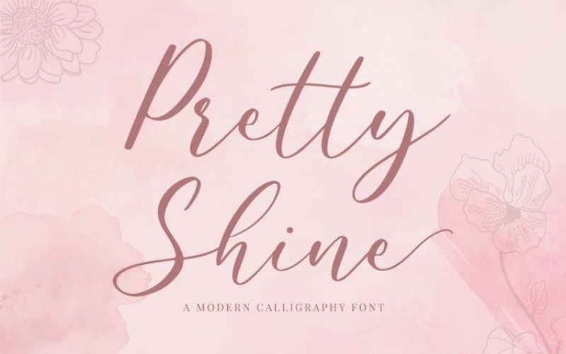 Pretty Shine Font