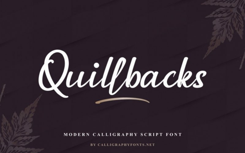 Quillbacks Font