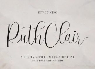 RuthClair Font