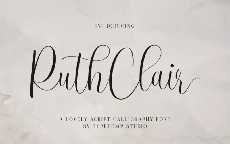 RuthClair Font