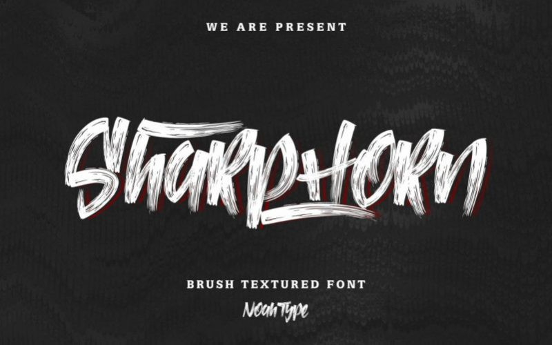 Sharp Horn Font