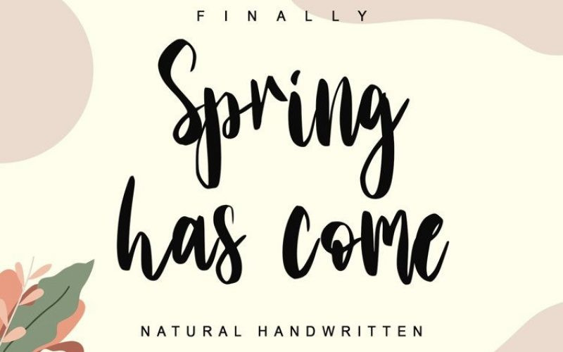 Spring Has Come Font