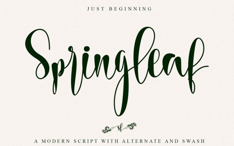 Springleaf Font