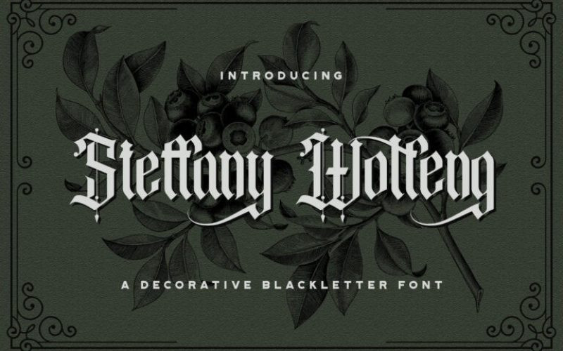 Steffany wolfeng Font