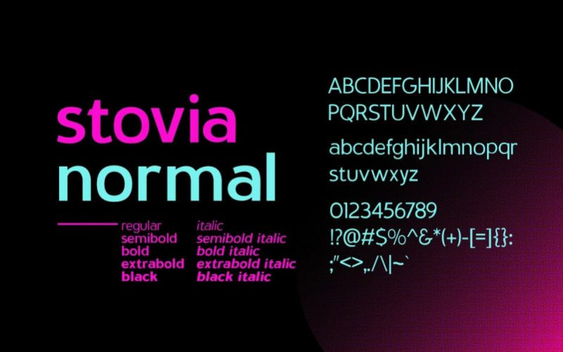 Stovia Font