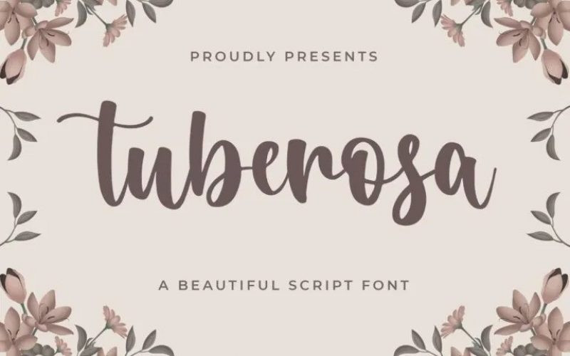 Tuberosa Font