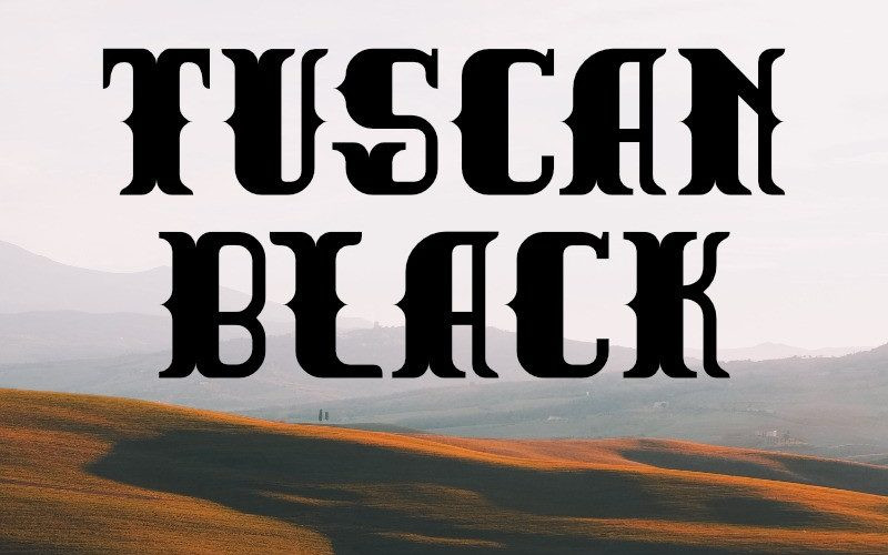 Tuscan Black Font