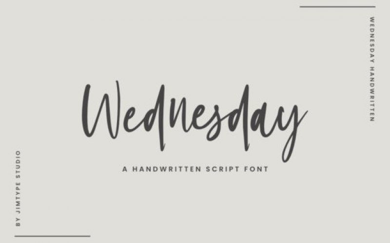 Wednesday Font